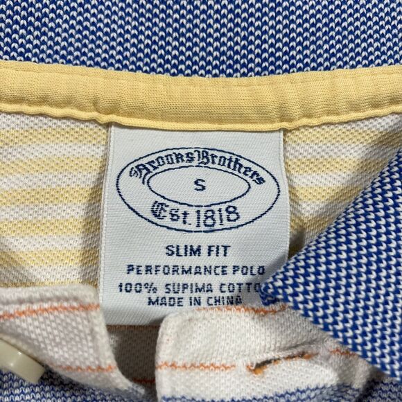 Brooks Brothers Striped Polo (Men’s Size S) • Multicolor • Performance Fit EUC - Picture 2 of 6
